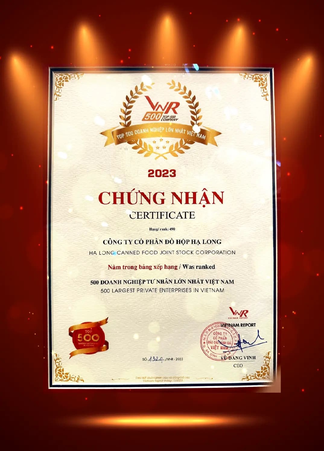 chứng nhận