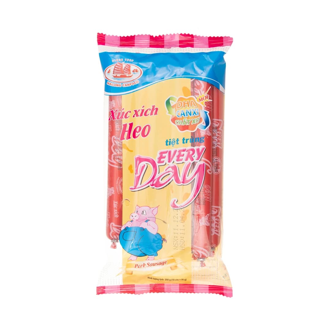 EVERYDAY Sterilized Pork Sausage 25g, 10 pcs x 20 bags - Thumbnail 3